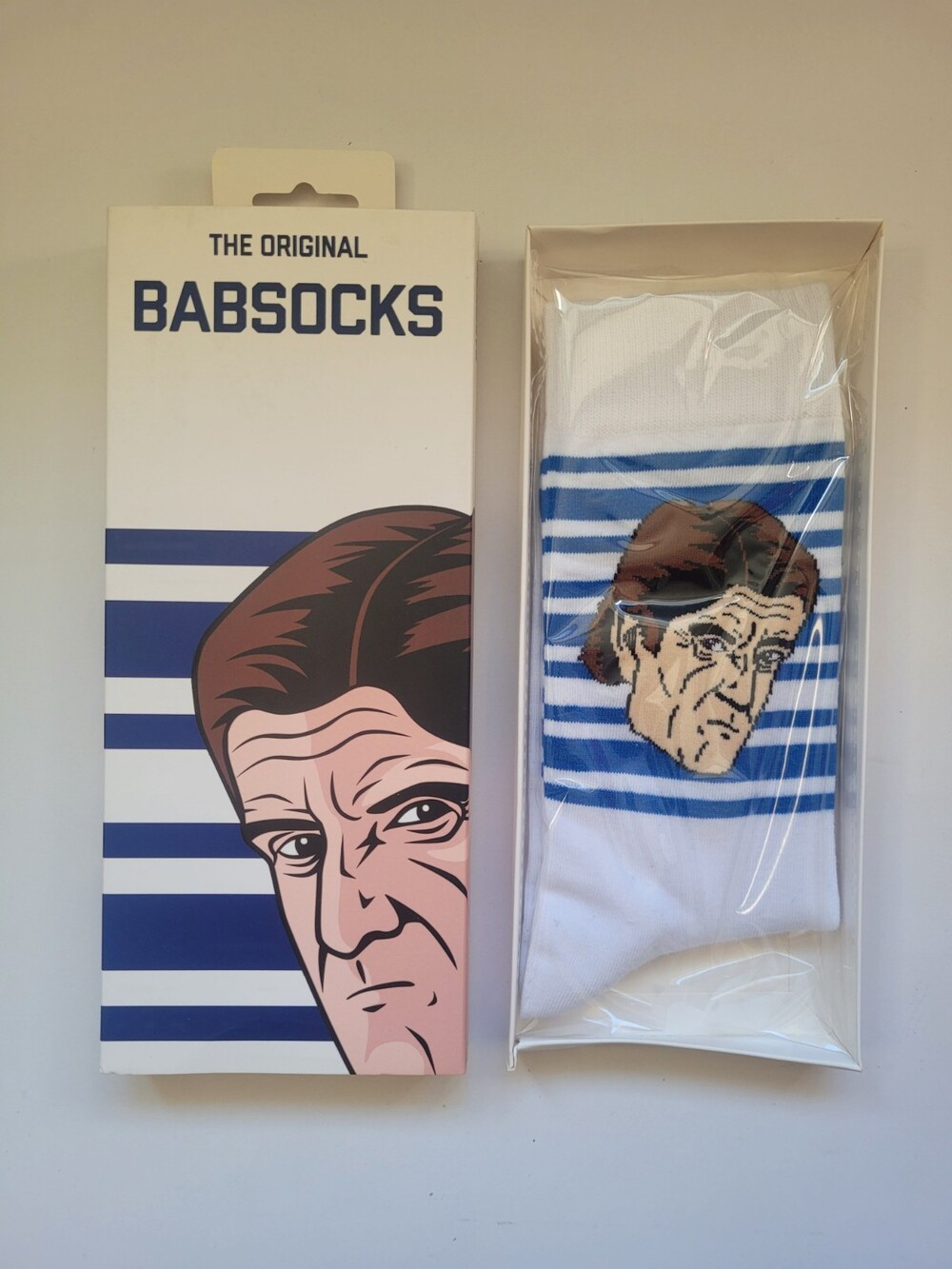 NEW Mike Babcock Edmonton Oilers "BABSOCKS" Original Socks One Size  White